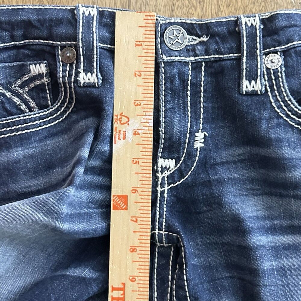 Big Star Liv Slim Boot Jeans Womens 29 Dark Wash Bootcut Stretch Denim - Picture 9 of 11